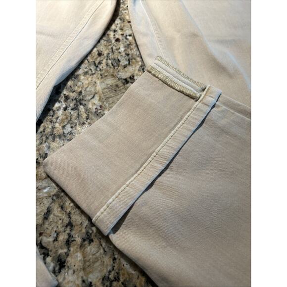 J Jill Women's Denim High Rise Cropped Roll Cuff Jean Tan Size 8T Slight Stretch - Picture 4 of 7